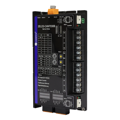 2ELD2-CAN7030B  DC szervo DC24-70V, 30A folyamatos, 90A csúcsáram, CANopen,Analóg