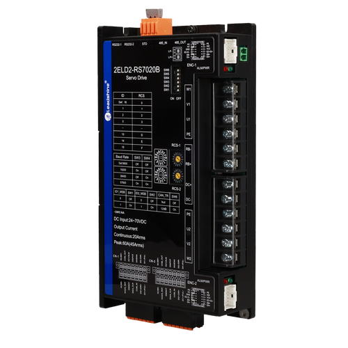 2ELD2-RS7020B DC szervo DC24-70V, 20A folyamatos, 60A csúcsáram, RS485,Step/Dir