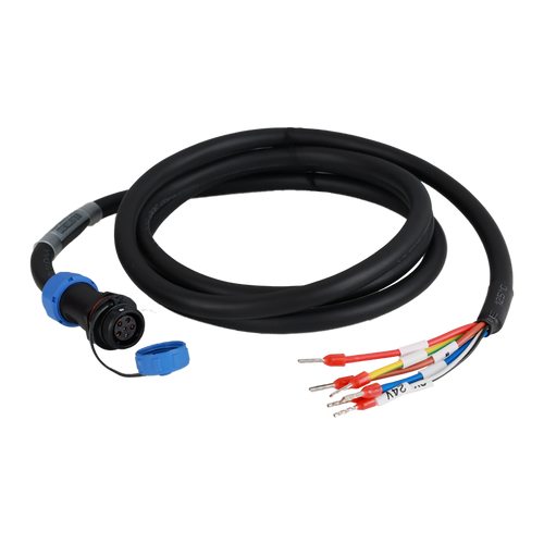 CABLE-RZSD0M5-123 Motor/fék kábel ELVM4005V48 &amp; ELVM4010V48 fékes motorhoz 0,5M