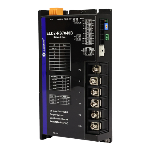ELD2-RS7040B DC szervo DC24-70V, 40A folyamatos, 120A csúcsáram, RS485,Step/Dir, Analóg