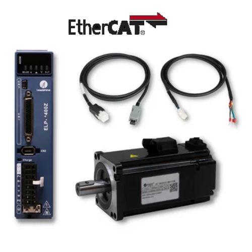 LS szervó készlet ELP-EC400Z meghajtó + ELM0400FM60H-SS  Motor  400W 3000rpm ( EtherCAT 5m kábelkészlet)