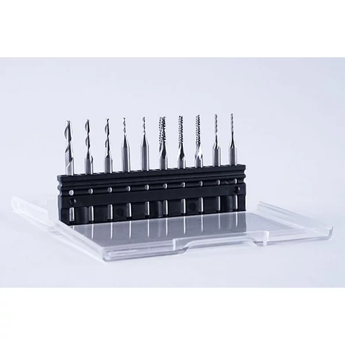 SC Maró készlet fa megmunkáláshoz, 10db  szár=3,175mm, dolgozó átmérő=3mm , 2mm, 1mm 