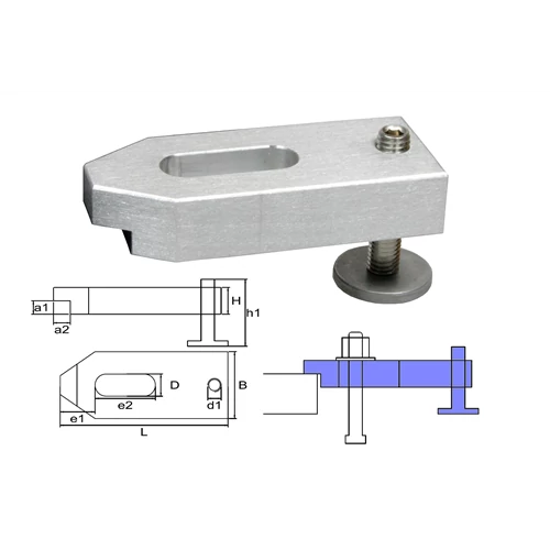 VT Mechanikus leszorító, állítható magasságú M6x50x20x10
